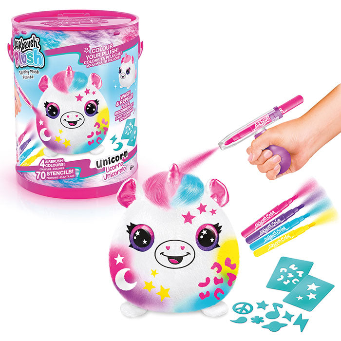 Canal Toys Style 4 Ever Airbrush Plush Unicorn Kit, Painting, Baby & Toys